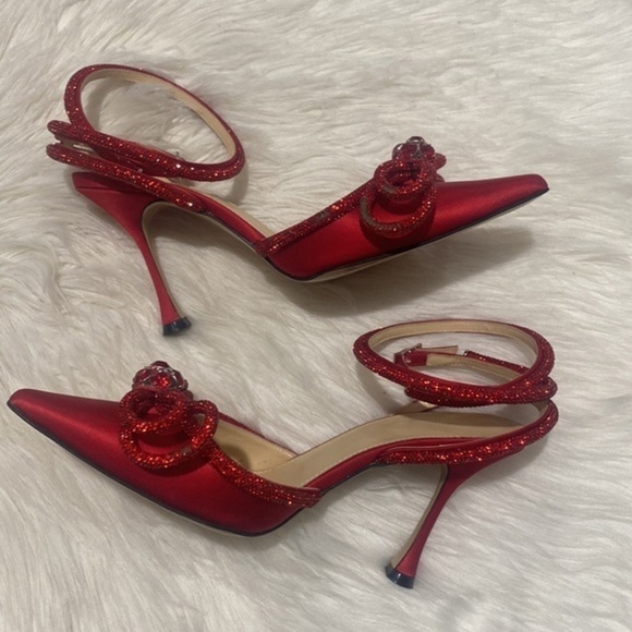 Mach & Mach Crystal Double Bow pointed toe pump size‎ 37.5EU - Picture 5 of 15